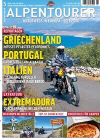 Titelbild der Ausgabe 5/2024 von Alpentourer. Diese Zeitschrift und viele weitere Automagazine und Motorradzeitschriften als Abo oder epaper bei United Kiosk online kaufen.