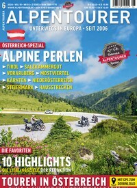 Titelbild der Ausgabe 6/2024 von Alpentourer. Diese Zeitschrift und viele weitere Automagazine und Motorradzeitschriften als Abo oder epaper bei United Kiosk online kaufen.