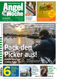 Titelbild der Ausgabe 3/2025 von AngelWoche. Diese Zeitschrift und viele weitere Sportmagazine als Abo oder epaper bei United Kiosk online kaufen.