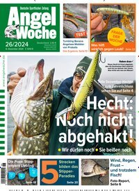 Titelbild der Ausgabe 260/2024 von AngelWoche. Diese Zeitschrift und viele weitere Sportmagazine als Abo oder epaper bei United Kiosk online kaufen.