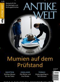 Titelbild der Ausgabe 1/2025 von Antike Welt. Diese Zeitschrift und viele weitere Reisemagazine, Freizeitmagazine und Wissensmagazine als Abo oder epaper bei United Kiosk online kaufen.