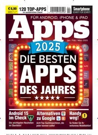 Titelbild der Ausgabe 4/2024 von Apps Magazin. Diese Zeitschrift und viele weitere Audiomagazine, Filmmagazine und Fotozeitschriften als Abo oder epaper bei United Kiosk online kaufen.