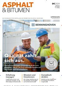 Titelbild der Ausgabe 4/2024 von Asphalt & Bitumen. Diese Zeitschrift und viele weitere Architekturzeitschriften und Bauzeitschriften als Abo oder epaper bei United Kiosk online kaufen.