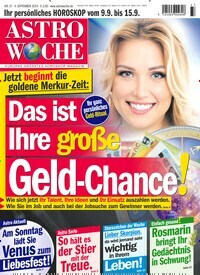 Titelbild der Ausgabe 37/2024 von Astrowoche. Diese Zeitschrift und viele weitere Frauenzeitschriften als Abo oder epaper bei United Kiosk online kaufen.