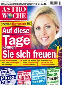 Titelbild der Ausgabe 43/2024 von Astrowoche. Diese Zeitschrift und viele weitere Frauenzeitschriften als Abo oder epaper bei United Kiosk online kaufen.