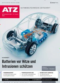 Titelbild der Ausgabe 12/2024 von ATZ Automobiltechnische Zeitschrift. Diese Zeitschrift und viele weitere Industriemagazine und Handwerkmagazine als Abo oder epaper bei United Kiosk online kaufen.