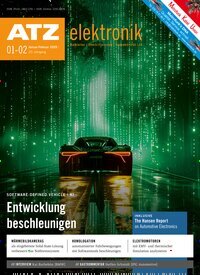 Titelbild der Ausgabe 1/2025 von ATZ elektronik. Diese Zeitschrift und viele weitere Industriemagazine und Handwerkmagazine als Abo oder epaper bei United Kiosk online kaufen.