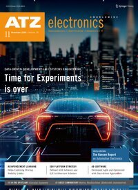 Titelbild der Ausgabe 11/2024 von ATZelectronics worldwide. Diese Zeitschrift und viele weitere Industriemagazine und Handwerkmagazine als Abo oder epaper bei United Kiosk online kaufen.