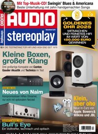 Titelbild der Ausgabe 12/2024 von Audio. Diese Zeitschrift und viele weitere Audiomagazine, Filmmagazine und Fotozeitschriften als Abo oder epaper bei United Kiosk online kaufen.