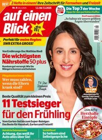 Titelbild der Ausgabe 9/2025 von auf einen Blick. Diese Zeitschrift und viele weitere Programmzeitschriften als Abo oder epaper bei United Kiosk online kaufen.