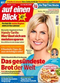 Titelbild der Ausgabe 12/2025 von auf einen Blick. Diese Zeitschrift und viele weitere Programmzeitschriften als Abo oder epaper bei United Kiosk online kaufen.