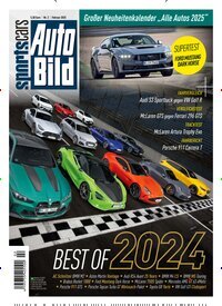 Titelbild der Ausgabe 2/2025 von Auto Bild sportscars. Diese Zeitschrift und viele weitere Automagazine und Motorradzeitschriften als Abo oder epaper bei United Kiosk online kaufen.