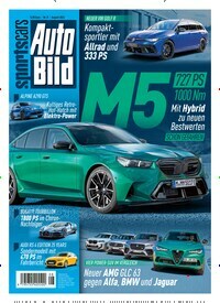 Titelbild der Ausgabe 8/2024 von Auto Bild sportscars. Diese Zeitschrift und viele weitere Automagazine und Motorradzeitschriften als Abo oder epaper bei United Kiosk online kaufen.