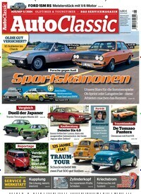 Titelbild der Ausgabe 5/2024 von Auto Classic. Diese Zeitschrift und viele weitere Automagazine und Motorradzeitschriften als Abo oder epaper bei United Kiosk online kaufen.