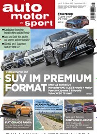 Titelbild der Ausgabe 5/2025 von auto motor und sport. Diese Zeitschrift und viele weitere Automagazine und Motorradzeitschriften als Abo oder epaper bei United Kiosk online kaufen.