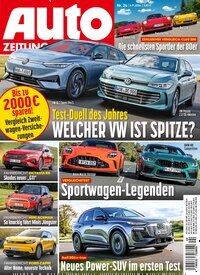 Titelbild der Ausgabe 24/2024 von Auto Zeitung. Diese Zeitschrift und viele weitere Automagazine und Motorradzeitschriften als Abo oder epaper bei United Kiosk online kaufen.