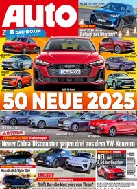 Titelbild der Ausgabe 25/2024 von Auto Zeitung. Diese Zeitschrift und viele weitere Automagazine und Motorradzeitschriften als Abo oder epaper bei United Kiosk online kaufen.