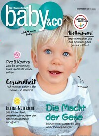 Titelbild der Ausgabe 3/2024 von Baby & Co.. Diese Zeitschrift und viele weitere Elternzeitschriften und Tierzeitschriften als Abo oder epaper bei United Kiosk online kaufen.