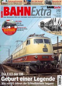 Titelbild der Ausgabe 1/2025 von Bahn Extra. Diese Zeitschrift und viele weitere Reisemagazine, Freizeitmagazine und Wissensmagazine als Abo oder epaper bei United Kiosk online kaufen.