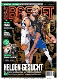 Titelbild der Ausgabe 11/2024 von Basket. Diese Zeitschrift und viele weitere Sportmagazine als Abo oder epaper bei United Kiosk online kaufen.