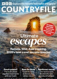 Titelbild der Ausgabe 2/2025 von BBC Countryfile Magazine. Diese Zeitschrift und viele weitere Reisemagazine, Freizeitmagazine und Wissensmagazine als Abo oder epaper bei United Kiosk online kaufen.