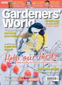 Titelbild der Ausgabe 1/2025 von BBC Gardeners World UK. Diese Zeitschrift und viele weitere Gartenzeitschriften und Wohnzeitschriften als Abo oder epaper bei United Kiosk online kaufen.