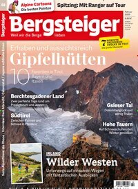 Titelbild der Ausgabe 2/2025 von Bergsteiger - Das Tourenmagazin. Diese Zeitschrift und viele weitere Sportmagazine als Abo oder epaper bei United Kiosk online kaufen.