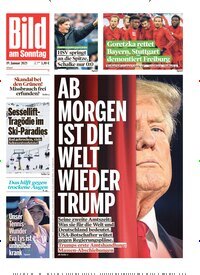 Titelbild der Ausgabe 3/2025 von Bild am Sonntag Gesamtausgabe. Diese Zeitschrift und viele weitere Zeitungsabos als Abo oder epaper bei United Kiosk online kaufen.