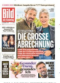 Titelbild der Ausgabe 41/2024 von Bild am Sonntag Gesamtausgabe. Diese Zeitschrift und viele weitere Zeitungsabos als Abo oder epaper bei United Kiosk online kaufen.