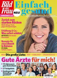 Titelbild der Ausgabe 8/2024 von Bild der Frau - Einfach gesund. Diese Zeitschrift und viele weitere Frauenzeitschriften als Abo oder epaper bei United Kiosk online kaufen.