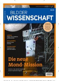 Titelbild der Ausgabe 2/2025 von bild der wissenschaft. Diese Zeitschrift und viele weitere Reisemagazine, Freizeitmagazine und Wissensmagazine als Abo oder epaper bei United Kiosk online kaufen.