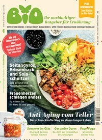 Titelbild der Ausgabe 5/2024 von BIO - Ihr nachhaltiger Ratgeber für Gesundheit & Ernährung. Diese Zeitschrift und viele weitere Elternzeitschriften und Tierzeitschriften als Abo oder epaper bei United Kiosk online kaufen.
