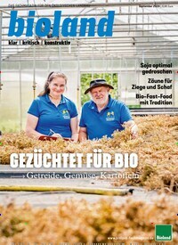 Titelbild der Ausgabe 9/2024 von bioland-Fachmagazin. Diese Zeitschrift und viele weitere Naturzeitschriften, Landwirtschaftszeitungen und Umweltmagazine als Abo oder epaper bei United Kiosk online kaufen.