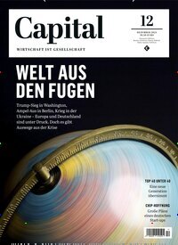 Titelbild der Ausgabe 12/2024 von Capital. Diese Zeitschrift und viele weitere Wirtschaftsmagazine und Politikmagazine als Abo oder epaper bei United Kiosk online kaufen.