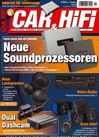Titelbild der Ausgabe 4/2024 von Car & Hifi. Diese Zeitschrift und viele weitere Audiomagazine, Filmmagazine und Fotozeitschriften als Abo oder epaper bei United Kiosk online kaufen.