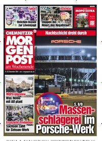 Titelbild der Ausgabe 299/2024 von Chemnitzer Morgenpost. Diese Zeitschrift und viele weitere Zeitungsabos als Abo oder epaper bei United Kiosk online kaufen.