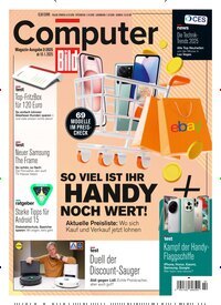 Titelbild der Ausgabe 2/2025 von Computer Bild. Diese Zeitschrift und viele weitere Computerzeitschriften, Tabletmagazine und Smartphonemagazine als Abo oder epaper bei United Kiosk online kaufen.