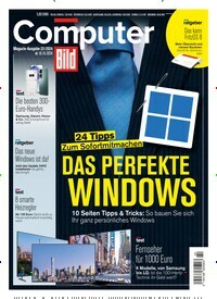 Titelbild der Ausgabe 22/2024 von Computer Bild. Diese Zeitschrift und viele weitere Computerzeitschriften, Tabletmagazine und Smartphonemagazine als Abo oder epaper bei United Kiosk online kaufen.