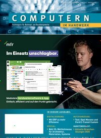 Titelbild der Ausgabe 11/2024 von Computern im Handwerk. Diese Zeitschrift und viele weitere Architekturzeitschriften und Bauzeitschriften als Abo oder epaper bei United Kiosk online kaufen.