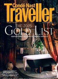 Titelbild der Ausgabe 1/2025 von Conde Nast Traveller UK. Diese Zeitschrift und viele weitere Reisemagazine, Freizeitmagazine und Wissensmagazine als Abo oder epaper bei United Kiosk online kaufen.