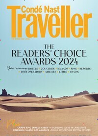 Titelbild der Ausgabe 11/2024 von Conde Nast Traveller UK. Diese Zeitschrift und viele weitere Reisemagazine, Freizeitmagazine und Wissensmagazine als Abo oder epaper bei United Kiosk online kaufen.