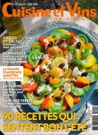 Titelbild der Ausgabe 5/2024 von Cuisine et Vins de France. Diese Zeitschrift und viele weitere Gartenzeitschriften und Wohnzeitschriften als Abo oder epaper bei United Kiosk online kaufen.