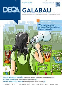 Titelbild der Ausgabe 12/2024 von Dega Galabau. Diese Zeitschrift und viele weitere Naturzeitschriften, Landwirtschaftszeitungen und Umweltmagazine als Abo oder epaper bei United Kiosk online kaufen.