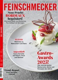 Titelbild der Ausgabe 3/2025 von Der Feinschmecker. Diese Zeitschrift und viele weitere Kochzeitschriften und Backzeitschriften als Abo oder epaper bei United Kiosk online kaufen.