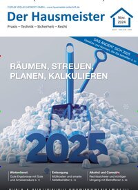 Titelbild der Ausgabe 4/2024 von Der Hausmeister. Diese Zeitschrift und viele weitere Businessmagazine als Abo oder epaper bei United Kiosk online kaufen.