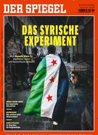 Titelbild der Ausgabe 51/2024 von Der Spiegel. Diese Zeitschrift und viele weitere Wirtschaftsmagazine und Politikmagazine als Abo oder epaper bei United Kiosk online kaufen.