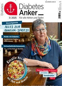 Titelbild der Ausgabe 3/2025 von Diabetes-Anker. Diese Zeitschrift und viele weitere Elternzeitschriften und Tierzeitschriften als Abo oder epaper bei United Kiosk online kaufen.