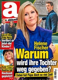 Titelbild der Ausgabe 47/2024 von die aktuelle. Diese Zeitschrift und viele weitere Frauenzeitschriften als Abo oder epaper bei United Kiosk online kaufen.