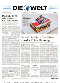 Titelbild der Ausgabe 14/2025 von Die Welt Gesamtausgabe. Diese Zeitschrift und viele weitere Zeitungsabos als Abo oder epaper bei United Kiosk online kaufen.