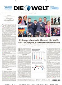 Titelbild der Ausgabe 38/2025 von Die Welt Gesamtausgabe. Diese Zeitschrift und viele weitere Zeitungsabos als Abo oder epaper bei United Kiosk online kaufen.